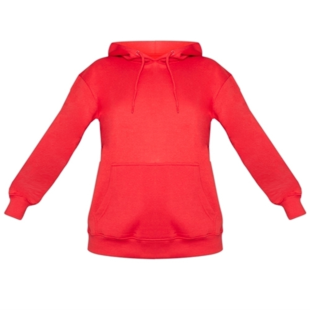 PLT Recycled RED Oversize Sweat Hoodie L NWT